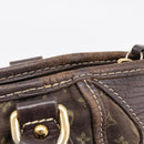 LOUIS VUITTON Monogram Mini Lin Buzasu Anjoul Bag 2way Ebene M95617 Auth ep16190-8