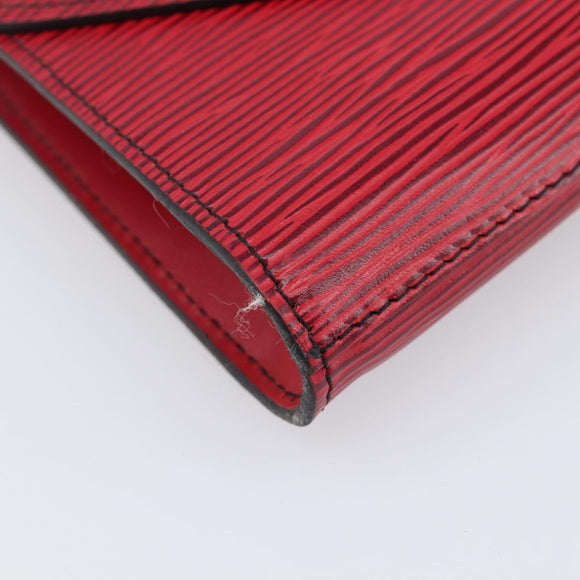 LOUIS VUITTON Epi Art Deco Clutch Bag Red M52637 LV Auth ep16193