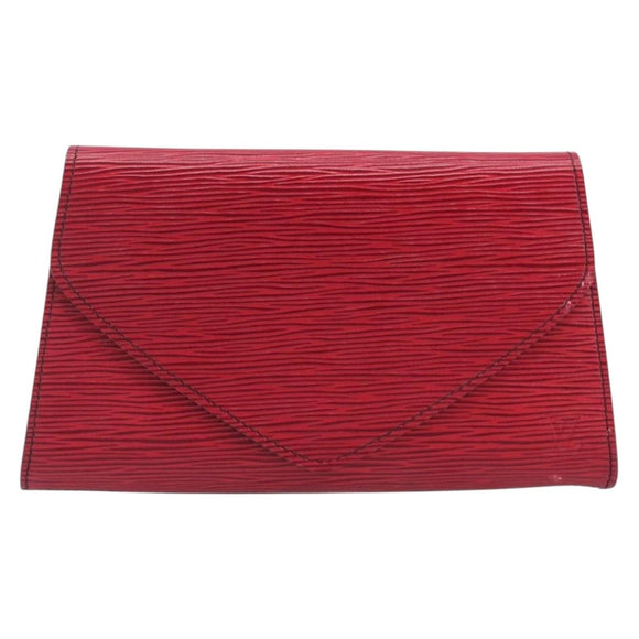 LOUIS VUITTON Epi Art Deco Clutch Bag Red M52637 LV Auth ep16193