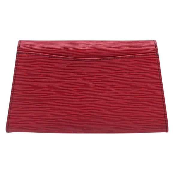 LOUIS VUITTON Epi Art Deco Clutch Bag Red M52637 LV Auth ep16193