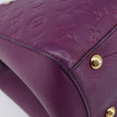 LOUIS VUITTON Monogram Empreinte Montaigne MM Bag Purple M41046 LV Auth ep16194A-17