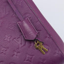 LOUIS VUITTON Monogram Empreinte Montaigne MM Bag Purple M41046 LV Auth ep16194A-21