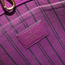 LOUIS VUITTON Monogram Empreinte Montaigne MM Bag Purple M41046 LV Auth ep16194A-22