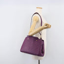 LOUIS VUITTON Monogram Empreinte Montaigne MM Bag Purple M41046 LV Auth ep16194A-29