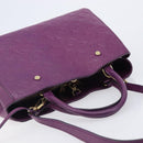 LOUIS VUITTON Monogram Empreinte Montaigne MM Bag Purple M41046 LV Auth ep16194A-6