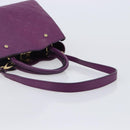 LOUIS VUITTON Monogram Empreinte Montaigne MM Bag Purple M41046 LV Auth ep16194A-8