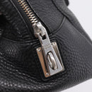 PRADA Hand Bag Leather Black Silver Auth ep16195A-18