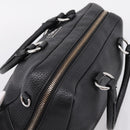PRADA Hand Bag Leather Black Silver Auth ep16195A-6