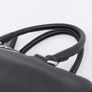 PRADA Hand Bag Leather Black Silver Auth ep16195A-8