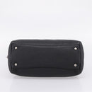 PRADA Hand Bag Leather Black Silver Auth ep16195A-5