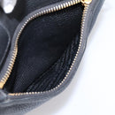 PRADA Hand Bag Leather 2way Black Gold Auth ep16198V-27