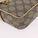 GUCCI GG Supreme Shoulder Bag PVC Beige Gold 201447 Auth ep16201-16