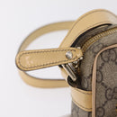 GUCCI GG Supreme Shoulder Bag PVC Beige Gold 201447 Auth ep16201-21
