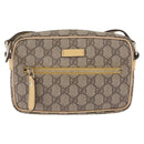 GUCCI GG Supreme Shoulder Bag PVC Beige Gold 201447 Auth ep16201-13