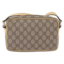 GUCCI GG Supreme Shoulder Bag PVC Beige Gold 201447 Auth ep16201-2