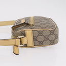 GUCCI GG Supreme Shoulder Bag PVC Beige Gold 201447 Auth ep16201-4