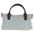 BALENCIAGA The First Hand Bag Leather 2way Gray 103208 Auth ep16202V-2