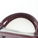 BALENCIAGA The First Hand Bag Leather 2way Gray 103208 Auth ep16202V-14