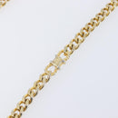 CELINE Chain Shoulder Bag Leather Black Gold Auth ep16204-10