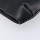 CELINE Chain Shoulder Bag Leather Black Gold Auth ep16204-13