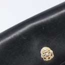 CELINE Chain Shoulder Bag Leather Black Gold Auth ep16204-17