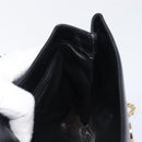 CELINE Chain Shoulder Bag Leather Black Gold Auth ep16204-22