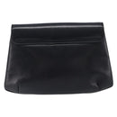 CELINE Chain Shoulder Bag Leather Black Gold Auth ep16204-3