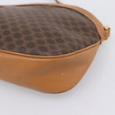 CELINE Macadam Canvas Shoulder Bag PVC Leather Brown Gold Auth ep16205A-15
