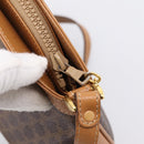 CELINE Macadam Canvas Shoulder Bag PVC Leather Brown Gold Auth ep16205A-10