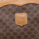 CELINE Macadam Canvas Shoulder Bag PVC Leather Brown Gold Auth ep16205A-17