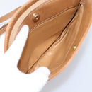 CELINE Macadam Canvas Shoulder Bag PVC Leather Brown Gold Auth ep16205A-24