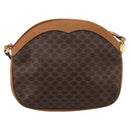CELINE Macadam Canvas Shoulder Bag PVC Leather Brown Gold Auth ep16205A-2