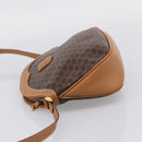 CELINE Macadam Canvas Shoulder Bag PVC Leather Brown Gold Auth ep16205A-3