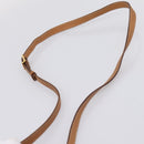 CELINE Macadam Canvas Shoulder Bag PVC Leather Brown Gold Auth ep16205A-8