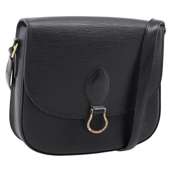 LOUIS VUITTON Epi Saint Cloud GM Shoulder Bag Black Noir M52192 LV Auth ep16207A