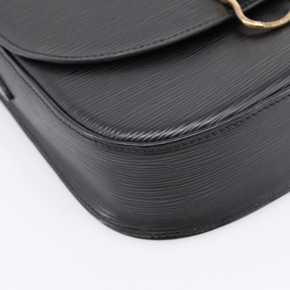 LOUIS VUITTON Epi Saint Cloud GM Shoulder Bag Black Noir M52192 LV Auth ep16207A