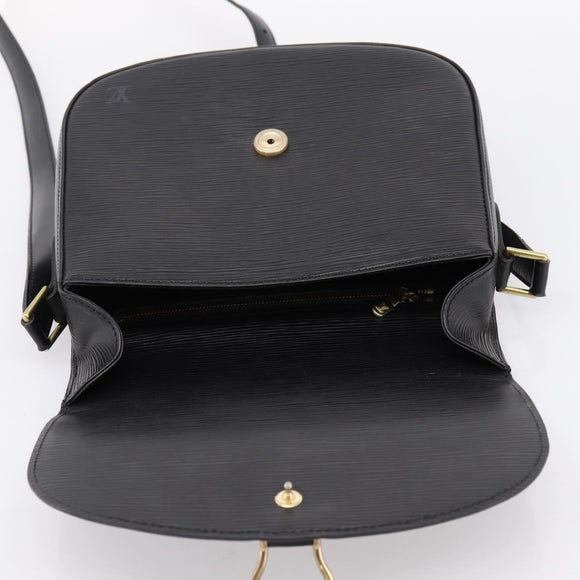 LOUIS VUITTON Epi Saint Cloud GM Shoulder Bag Black Noir M52192 LV Auth ep16207A