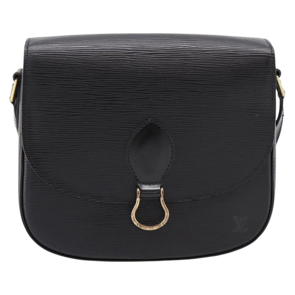 LOUIS VUITTON Epi Saint Cloud GM Shoulder Bag Black Noir M52192 LV Auth ep16207A