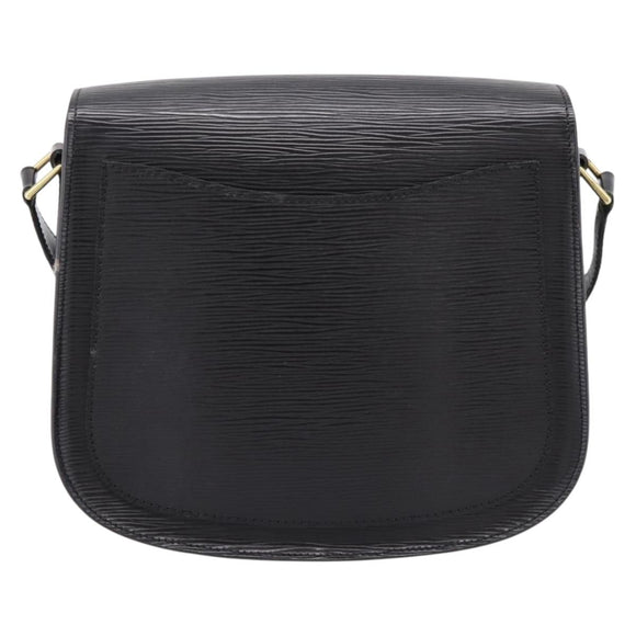 LOUIS VUITTON Epi Saint Cloud GM Shoulder Bag Black Noir M52192 LV Auth ep16207A