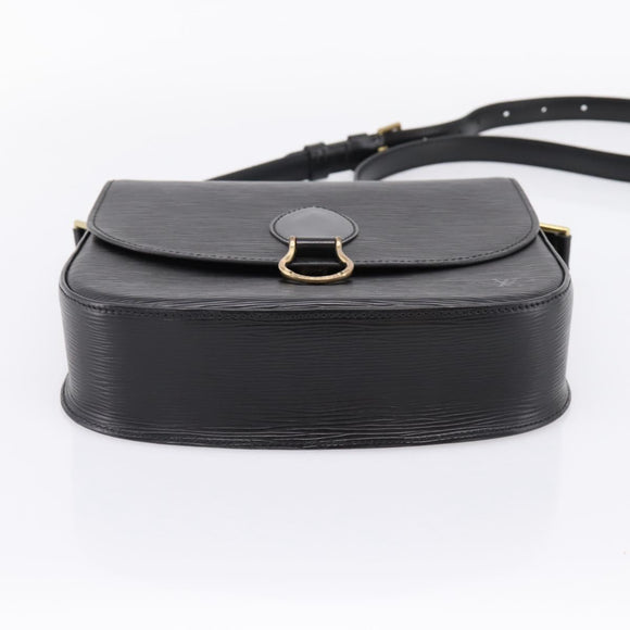 LOUIS VUITTON Epi Saint Cloud GM Shoulder Bag Black Noir M52192 LV Auth ep16207A