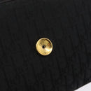 Christian Dior Trotter Canvas Chain Shoulder Bag Black Gold Auth ep16211-18