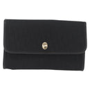 Christian Dior Trotter Canvas Chain Shoulder Bag Black Gold Auth ep16211-2