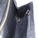 Christian Dior Trotter Canvas Chain Shoulder Bag Black Gold Auth ep16211-20