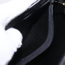 Christian Dior Trotter Canvas Chain Shoulder Bag Black Gold Auth ep16211-23