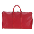 LOUIS VUITTON Epi Keepall 50 Boston Bag Red M42967 LV Auth ep16212A-13