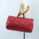 LOUIS VUITTON Epi Keepall 50 Boston Bag Red M42967 LV Auth ep16212A-27
