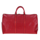 LOUIS VUITTON Epi Keepall 50 Boston Bag Red M42967 LV Auth ep16212A-3