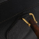 GUCCI Bamboo Hand Bag Leather Black Gold 002 1186 0260 Auth ep16218-10