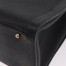 GUCCI Bamboo Hand Bag Leather Black Gold 002 1186 0260 Auth ep16218-16