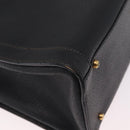 GUCCI Bamboo Hand Bag Leather Black Gold 002 1186 0260 Auth ep16218-17